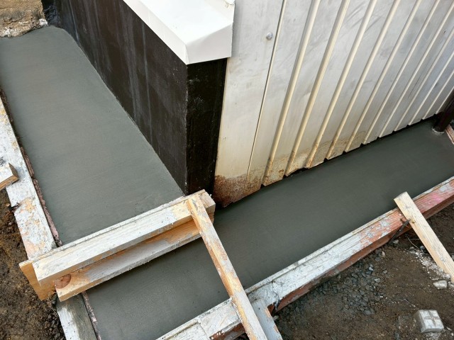 生コン　打設完了